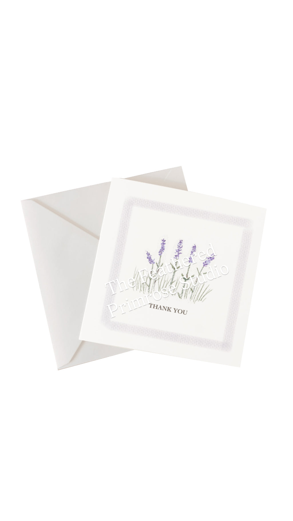 Lavender Thank You Card