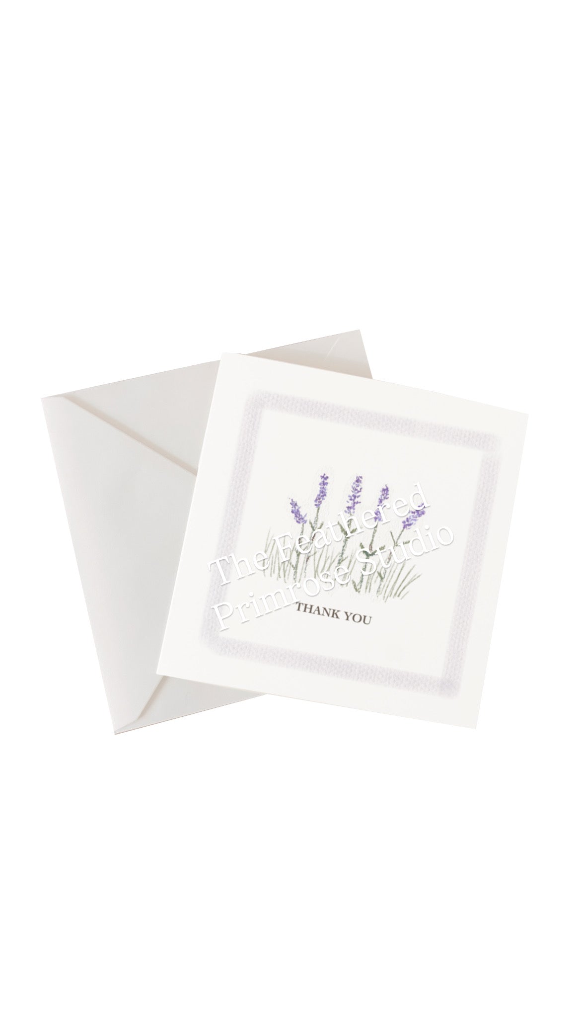 Lavender Thank You Card