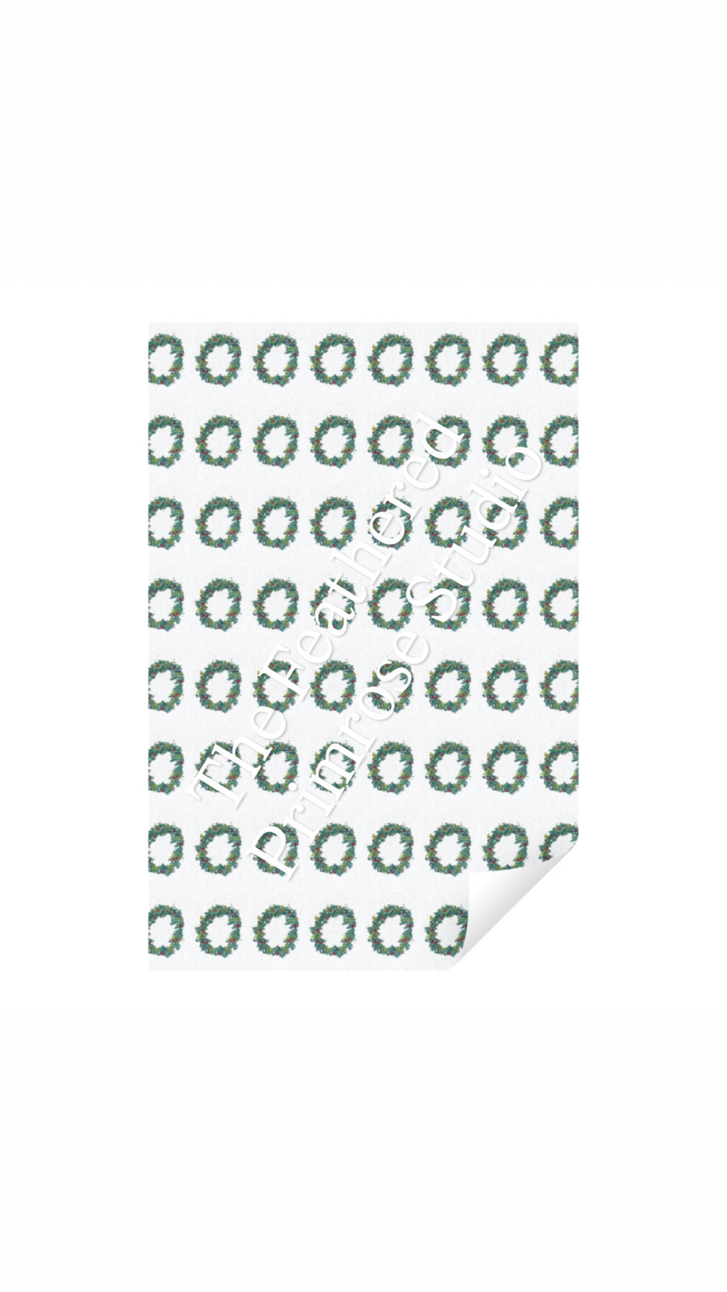 Christmas Wrapping Paper Sheet
