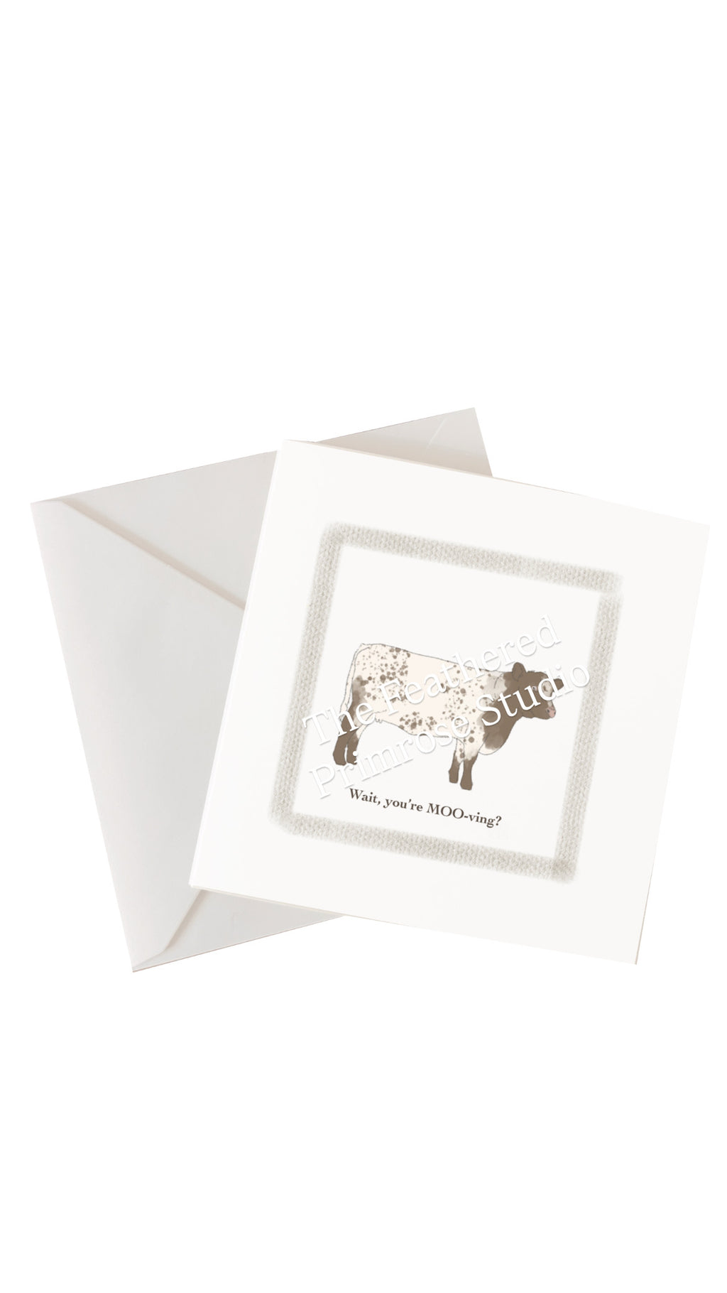 Moving Cow Card