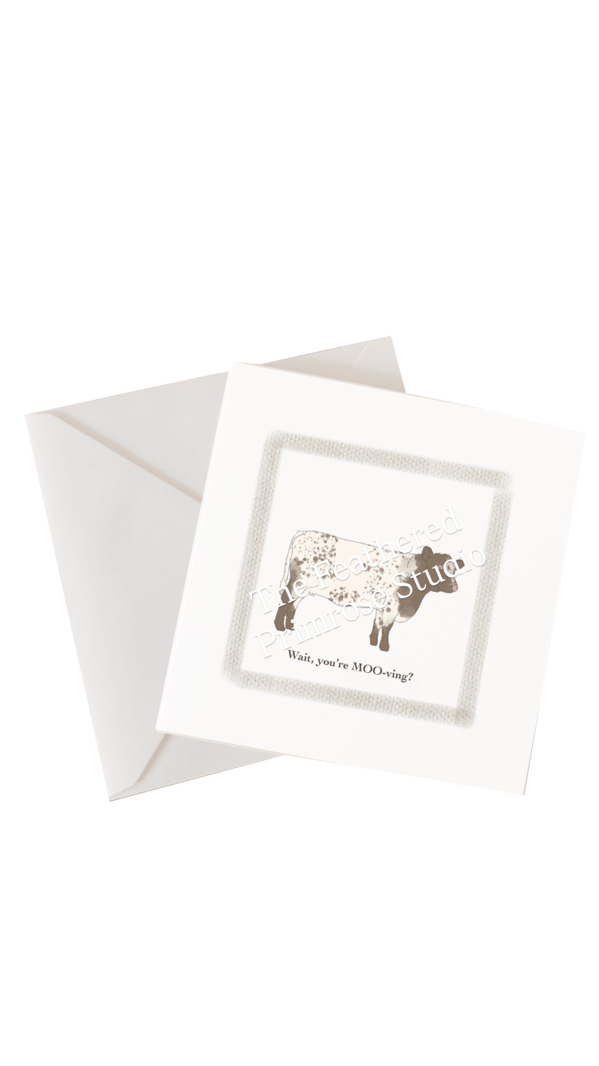 Moving Cow Card